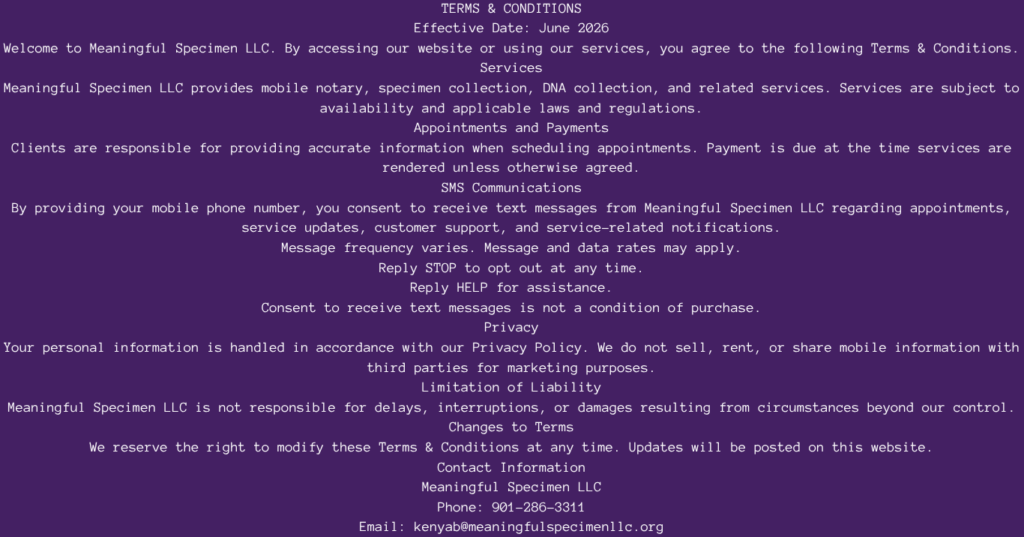 terms & conditions